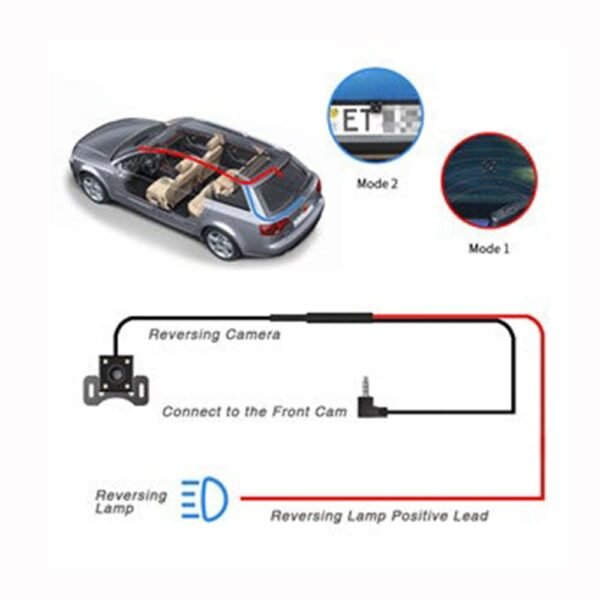 Campark DC02 Dash Cam Front and Rear Full HD Dual Dashboard Camera - Image 3